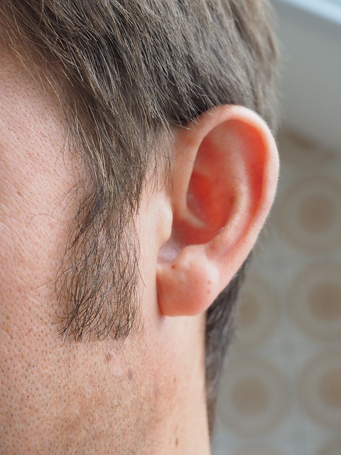 Mens ear sideburns