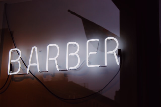 barber shop billboard